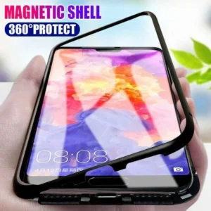Cover Per Huawei Mate 20 Lite Alluminio Magnetica Vetro