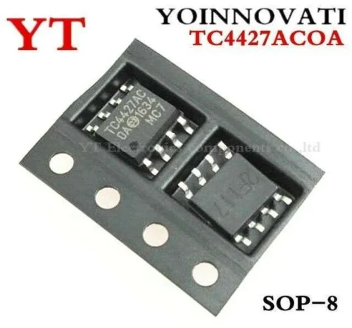 2 Pezzi Tc4427Acoa - Sop8 - Ic Modulo Circuito Integrato