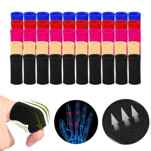 Lotto da 10 Pezzi Elastico Dito Sport Artrite Supporto Dita Finger