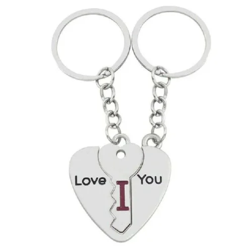2 Pezzi Portachiavi Per Coppie Puzzle Lettere I Love U You