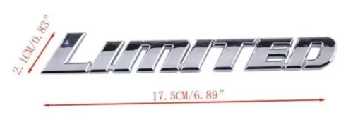 Adesivo Auto Limited Edition Abs Cromato Metallizzato