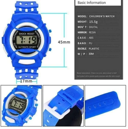 Orologio Bimbi Bambini Piscina Shock Digitale Sportivo