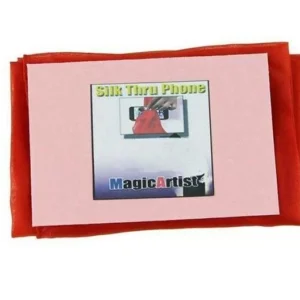 Trucco Magia Smartphone Foulard Attraverso Cellular Close Up