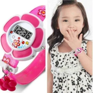Orologio Bimba Bambina Fiore Digitale Fiorellino Rosa