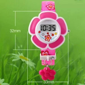 Orologio Bimba Bambina Fiore Digitale Fiorellino Rosa