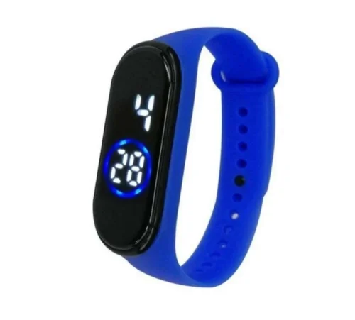 Orologio Sportivo Digitale Fitness Jogging Led Blue
