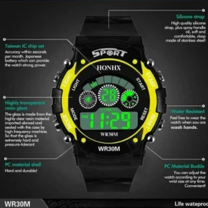 Orologio Digitale Sportivo Honhx Unisex Alta Qualita R-Shock