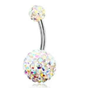 Piercing Anallergico Ombelico Arcobaleno Acciaio Chirurgico