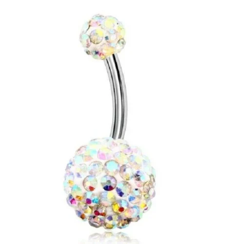 Piercing Anallergico Ombelico Arcobaleno Acciaio Chirurgico
