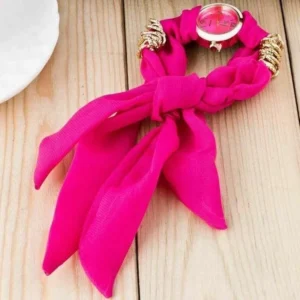 Orologio Bracciale Geneva Donna Foulard Full Pink Analogico