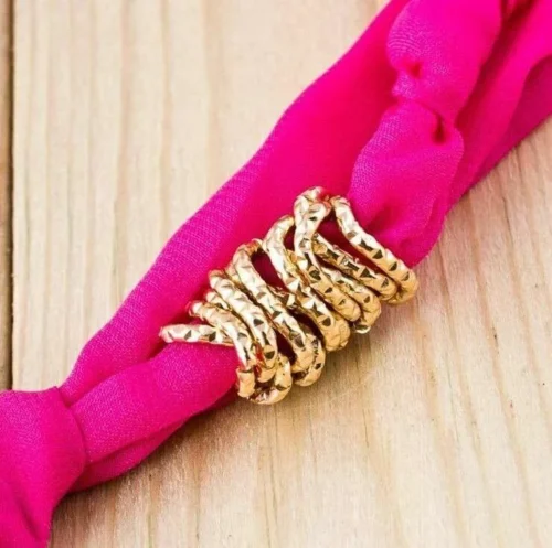 Orologio Bracciale Geneva Donna Foulard Full Pink Analogico