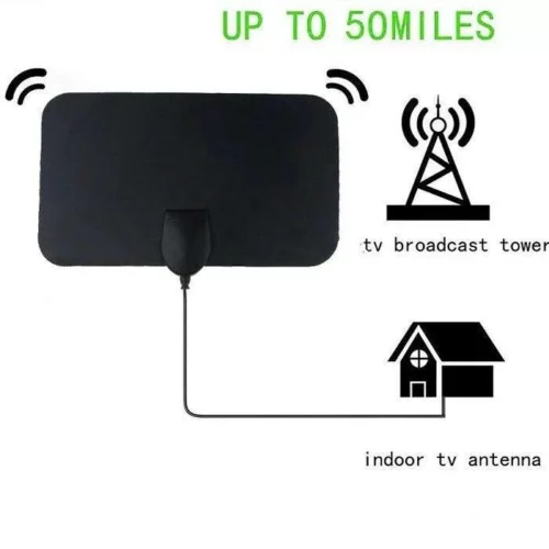 50 Miglia 4K 1080P Digitale Antenna Tv Interna Amplificata