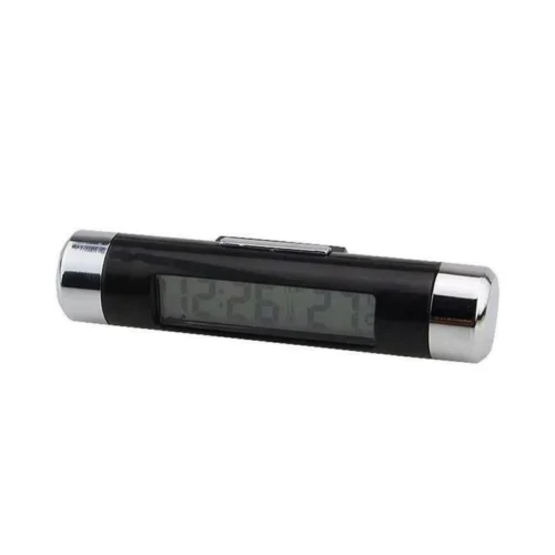 Termometro Digitale 2 In 1 Led Orologio Auto Temperatura Lcd