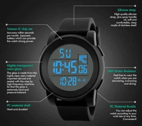 Orologio Digitale Honhx Sports Militare Jogging Corsa