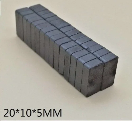 6 Pezzi Lotto Magneti Ferrite 20X10X5Mm Y30 Alta Potenza