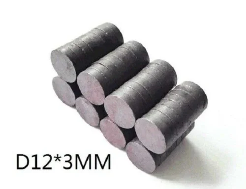 10 Pezzi Lotto Magneti Ferrite 12X3Mm Y30 Alta Potenza