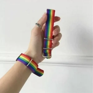 Bracciale Arcobaleno Gay Lgbt Transgender Bisexual Rainbow