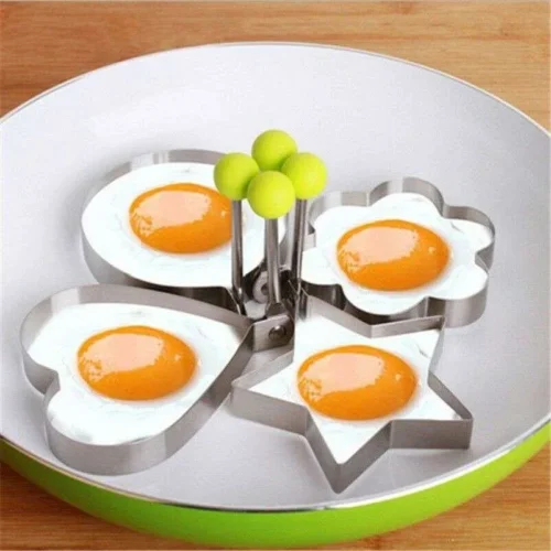Acciaio Inox Stampo Per Uova A Forma Di Cuore Pancake