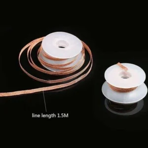 Treccia Saldatura Piombo Wick 2Mm 1.5Metri Bga Flux Tin