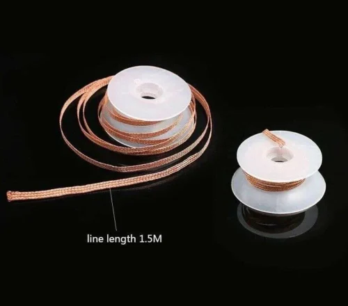 Treccia Saldatura Piombo Wick 2Mm 1.5Metri Bga Flux Tin