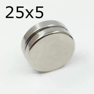 2 Pezzi Lotto Magnete Neodimio 25X5Mm Permanente Ndfeb N35