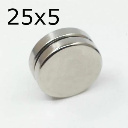 2 Pezzi Lotto Magnete Neodimio 25X5Mm Permanente Ndfeb N35