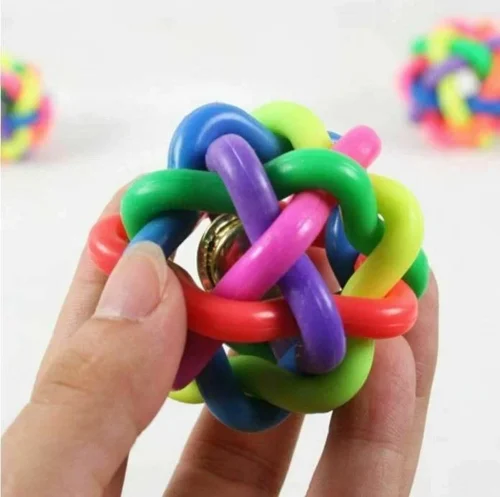 Giocattolo Cane Arcobaleno In Gomma Per Formazione Denti