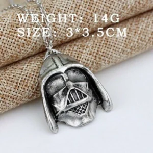 Collana Darth Vader Nerd Testa 18Cm In Lega Zinco Guerre