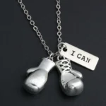 Collana Con Ciondolo Pendente Guantone Grande Ring Boxe