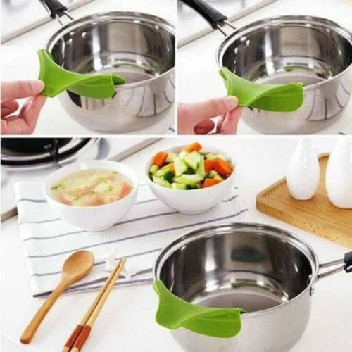 Silicone Anti Fuoriuscita Imbuto Per Padelle Scodelle Zuppe