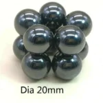 2 Pezzi Magneti Ferrite Diametro 20Mm Pallina Permanente