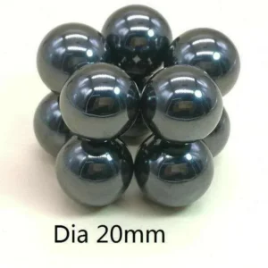 2 Pezzi Magneti Ferrite Diametro 20Mm Pallina Permanente