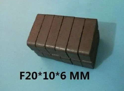 5 Pezzi Magneti Ferrite 20X10X6Mm Y30 Rettangolo Permanente