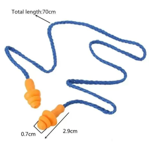 10 Tappi Per Orecchie Silicone 25Db Anti Rumore Lavoro