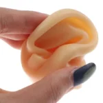 Orecchio Finto In Silicone Per Praticare Piercing Pieghevole