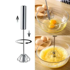 Frullino A Mano Mixer Semiautomatico Per Uova Crema Inox