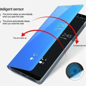 Xiaomi Redmi Note 9 Custodia Flip Cover Guscio Borsa Clear