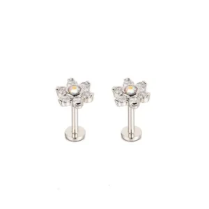 Piercing A Forma Di Fiore Orecchio Acciaio Chirurgico Trago