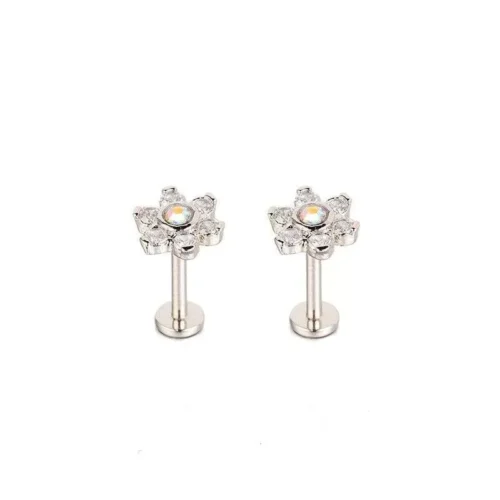 Piercing A Forma Di Fiore Orecchio Acciaio Chirurgico Trago