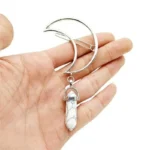 Forcina A Forma Di Luna Con Pietra Lunare Hollow Goddess Pen