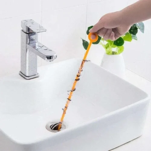 2 Pezzi Dragaggio Lavandino Strumento Rimozione Peli Tubo