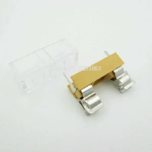 10Pz Portafusibile Con Coperchio Trasparente Circuito 5x20