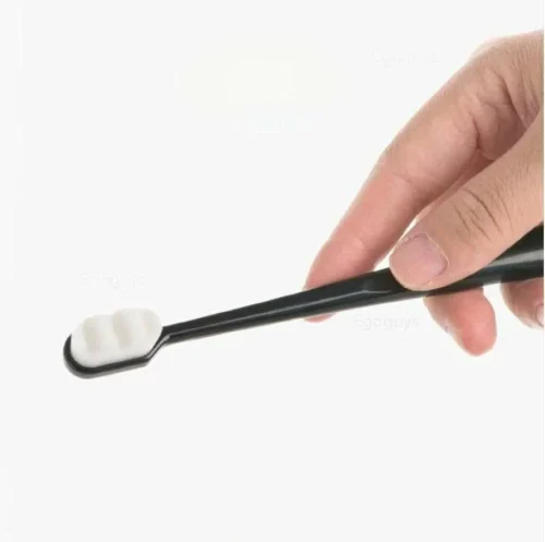 Spazzolino Manuale 10.000 Setole Ultra Sottile Nero Morbido