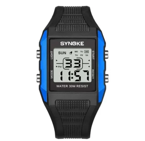 Orologio Digitale Synoke Alta Qualità Blue Digitale Quadrato