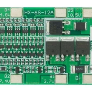 Bms 6S Circuito Di Controllo 6X 18650 Litio Batteria 15A