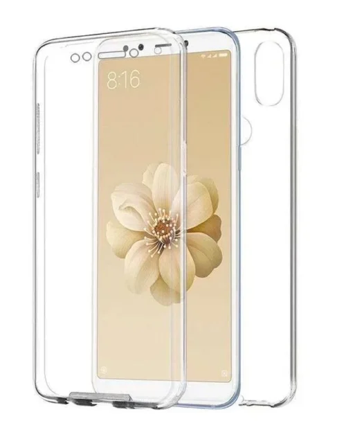 Cover Per Xiaomi Mi A2 Custodia Fronte Retro 360 Full Body