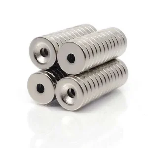 10 Pezzi Lotto Magnete Neodimio 10X5Mm Foro 3Mm Permanente