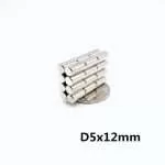 10 Magneti Neodimio 5X12 Mm Calamita Potente Fimo Ceramica