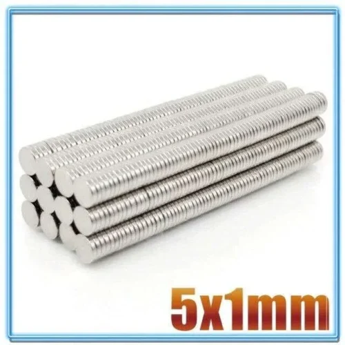 20 Pezzi Magneti Neodimio Ndfeb Tondi Cilindrici 5X1Mm 5*1Mm