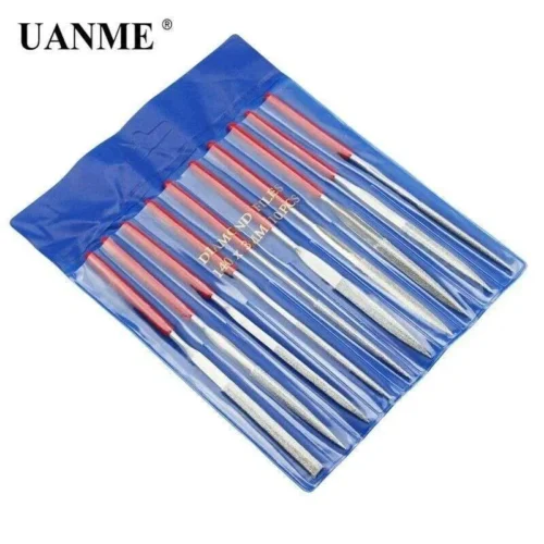 Set 10 Mini Lime Raspe Ad Ago Per Ferro Acciaio Legno 140mm